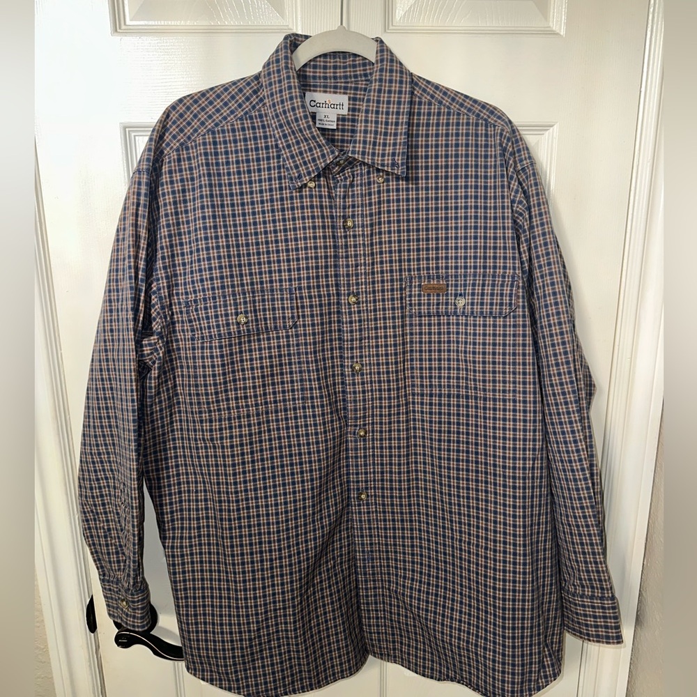 Carhartt Men's Long Sleeve Checkered Shirt